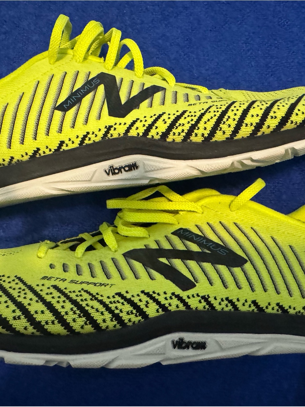 New Balance Neon Yellow Minimus Men's Athletic Running Shoes - Picture 3 of 8